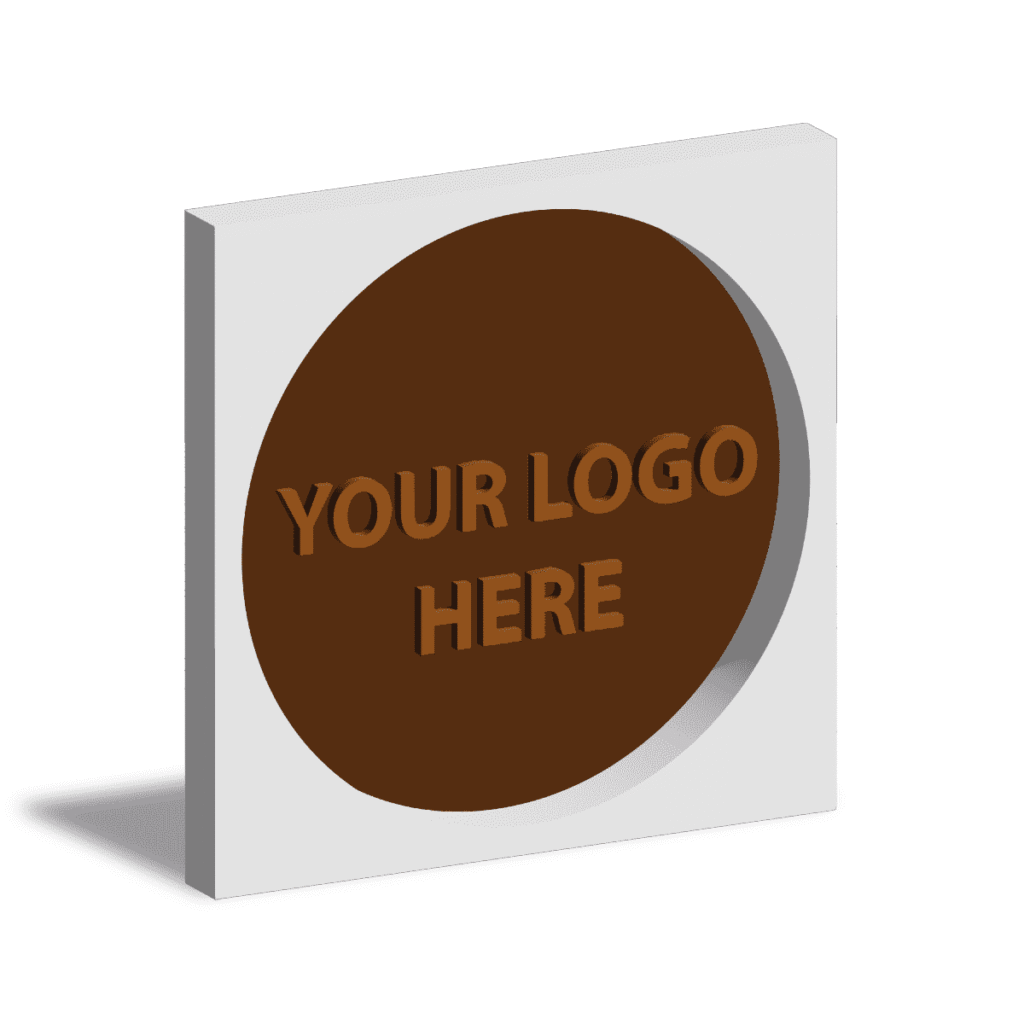 Eco Window Disc Box - Milk Chocolate Disc - 100mm