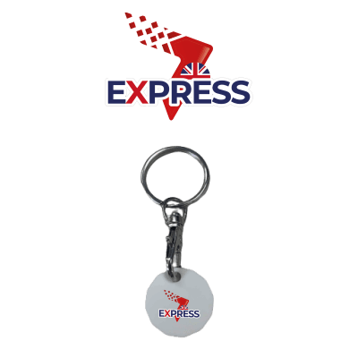 Express Plastic Trolley Coin Printed