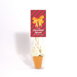 Eco Info Card - Gold Hot Chocolate Spoon & Marshmallows - Image 1