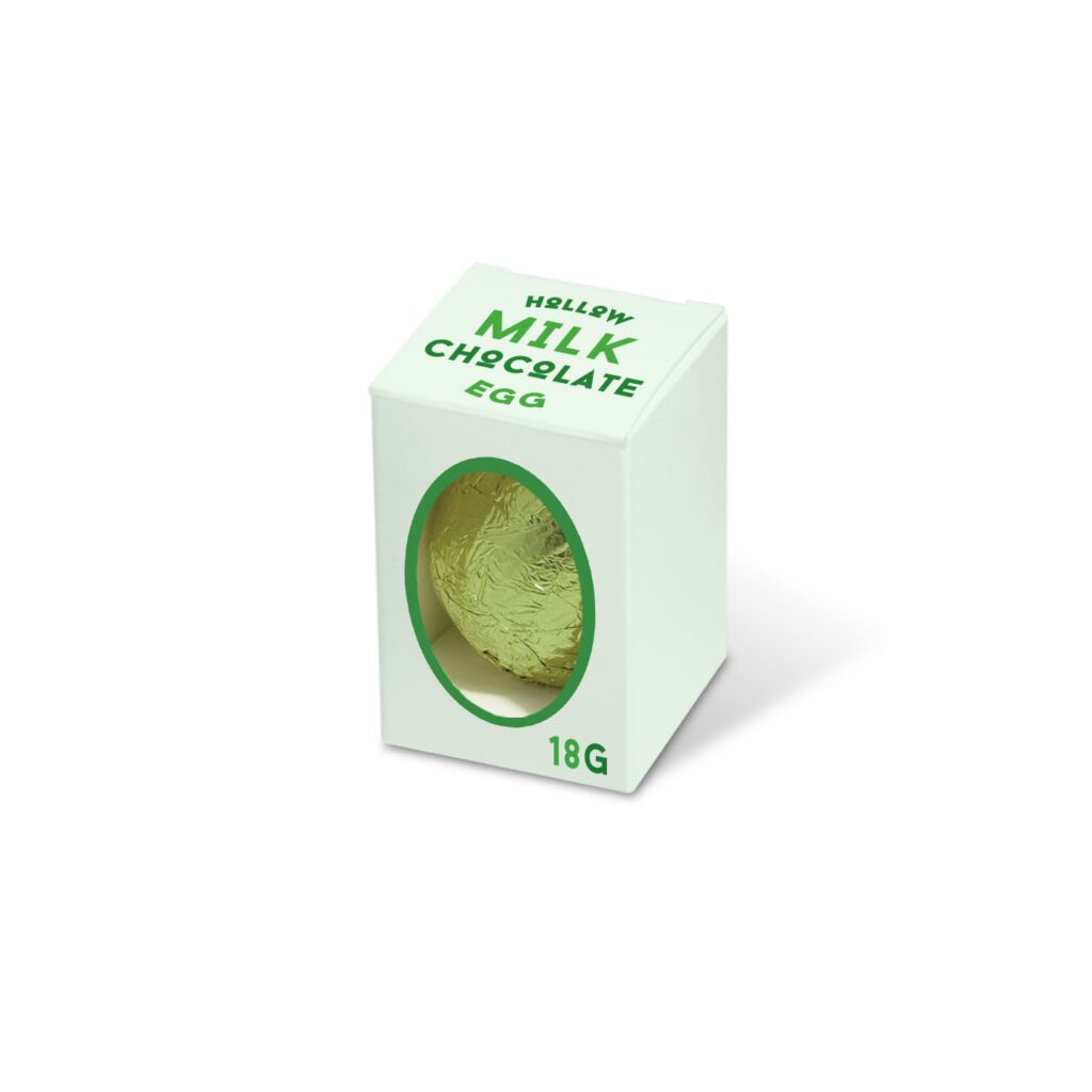 Easter - Eco Mini Egg Box - Hollow Chocolate Eggs