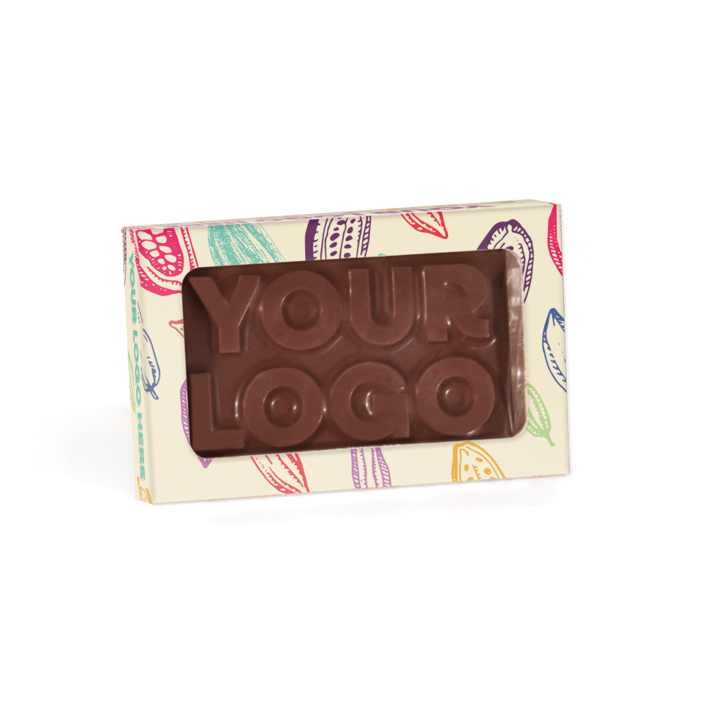 Eco Window Box 3D Bespoke Vegan Dark Chocolate Bar