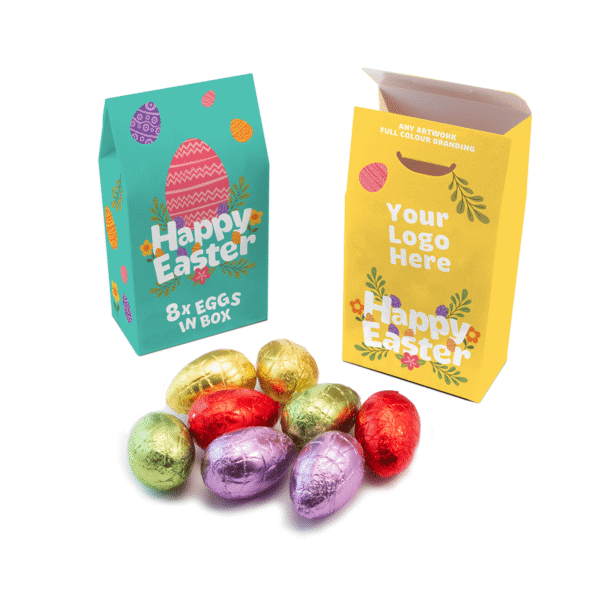 Easter Eco Carton - Hollow Chocolate Eggs - x8