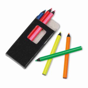 MEMLING. Pencil box with 6 coloured pencils - Image 5