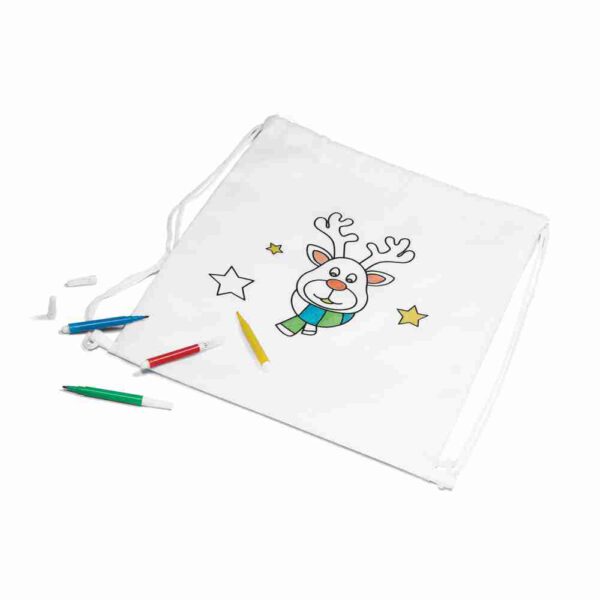 GLENCOE. Children's colouring drawstring bag