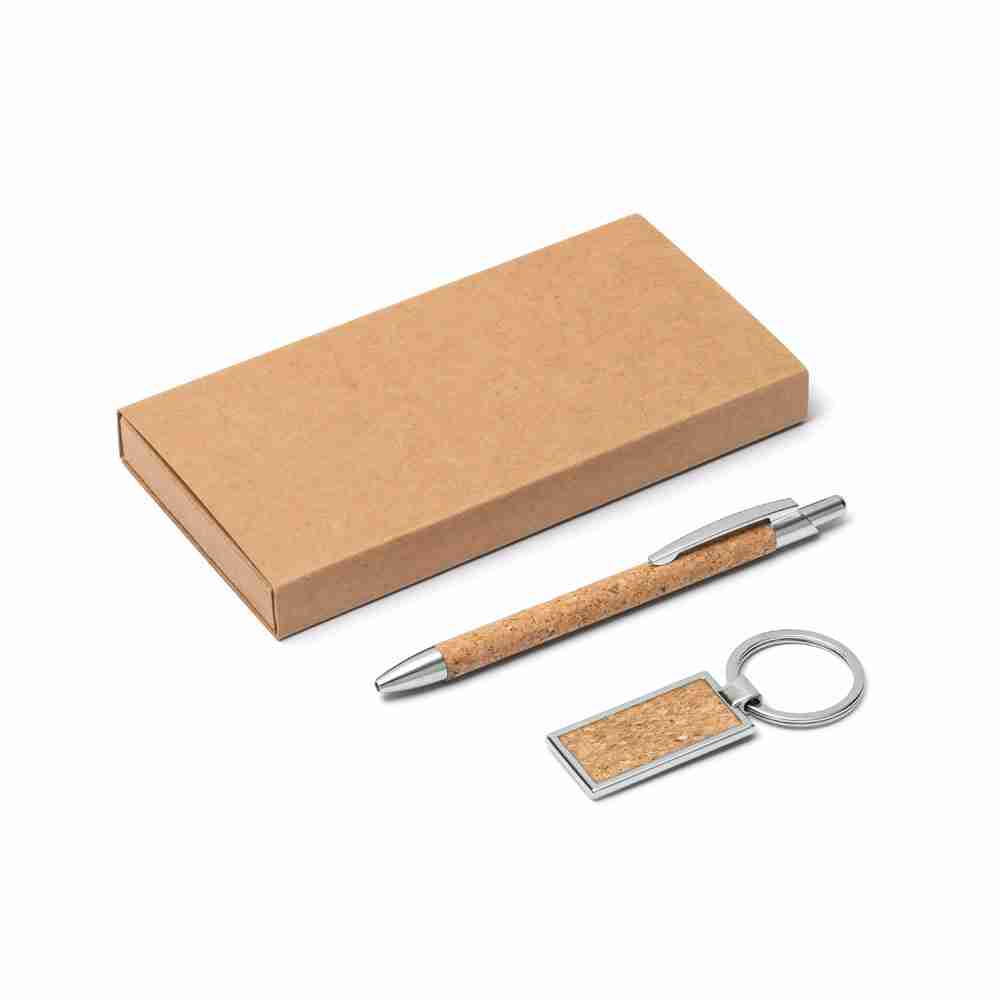 LAVRE. Ballpoint and keyring set - Image 1