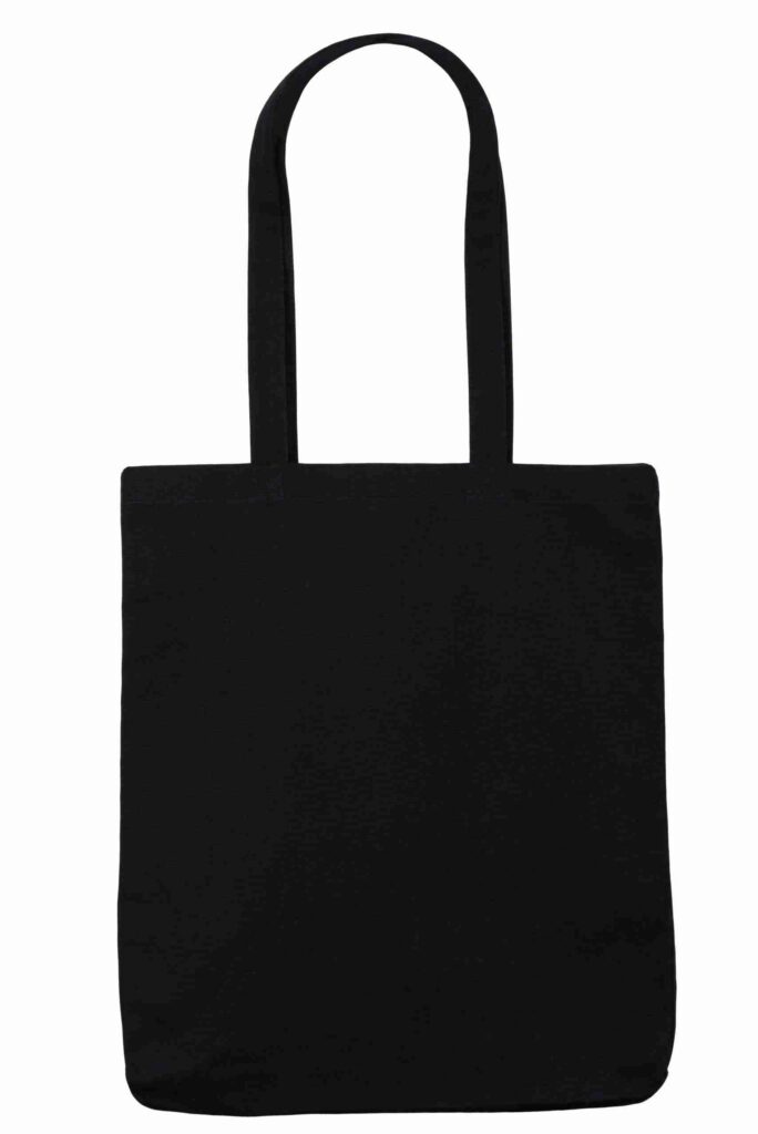 Black 10oz Canvas Tote Shopper (Gusset)