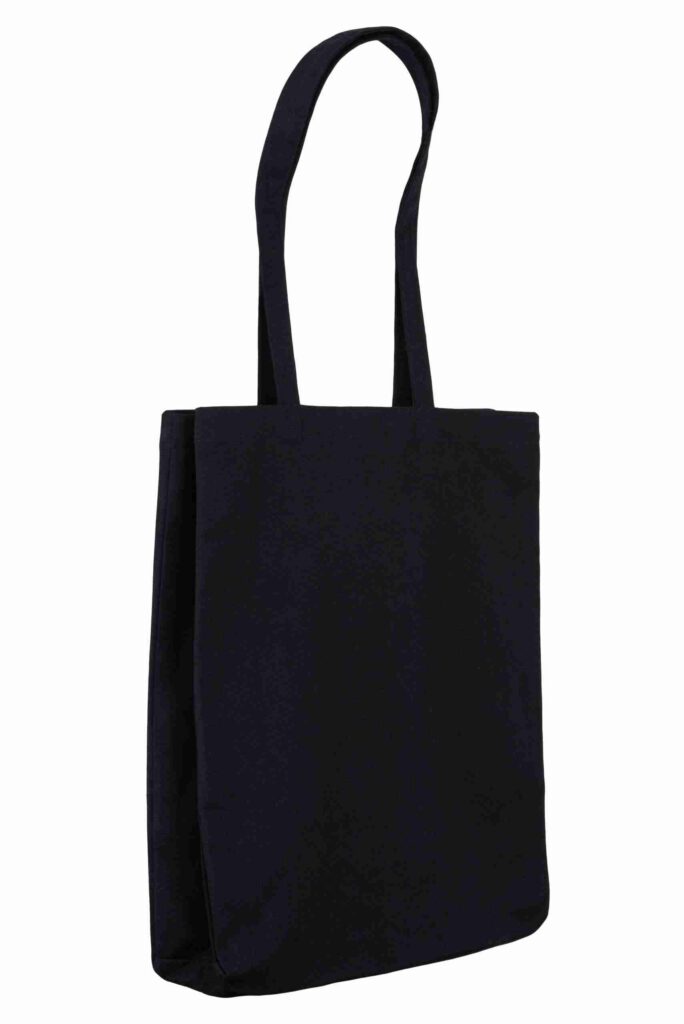 Black 10oz Canvas Tote Shopper (Gusset)
