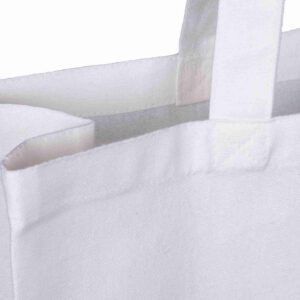White 10oz Canvas Tote Shopper - Image 3