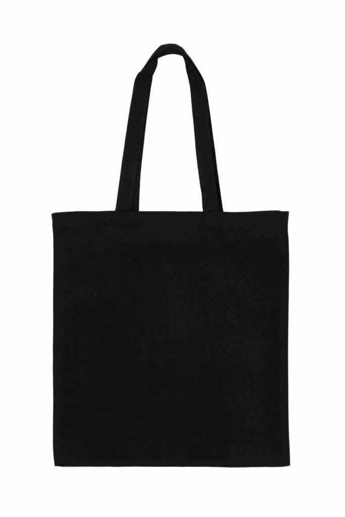 Black 8oz Canvas Tote Shopper