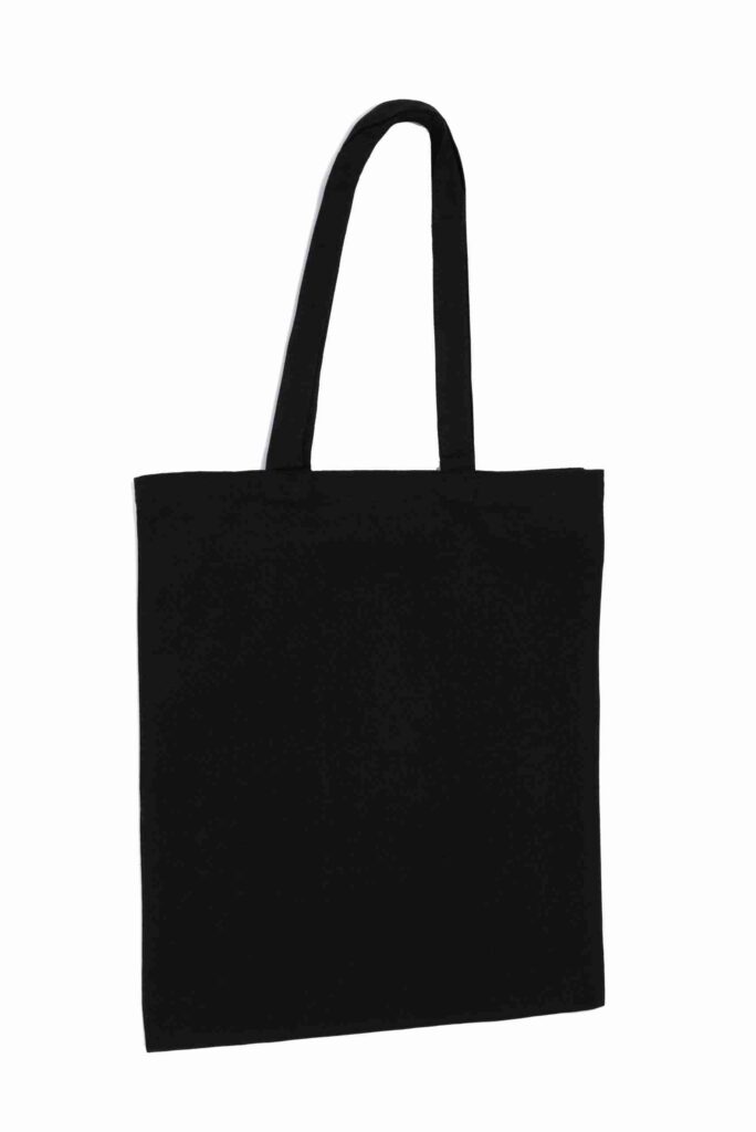 Black 8oz Canvas Tote Shopper