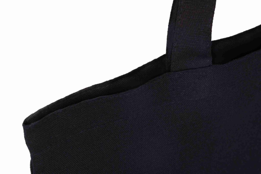 Black 8oz Canvas Tote Shopper