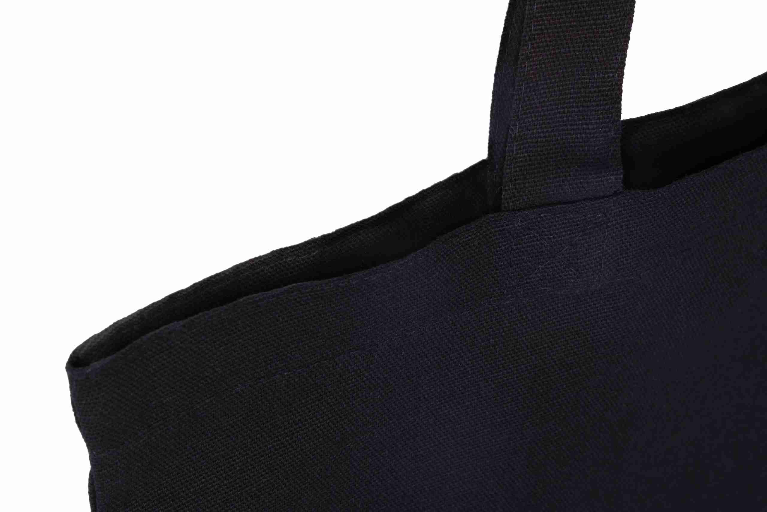 Black 8oz Canvas Tote Shopper - Image 3