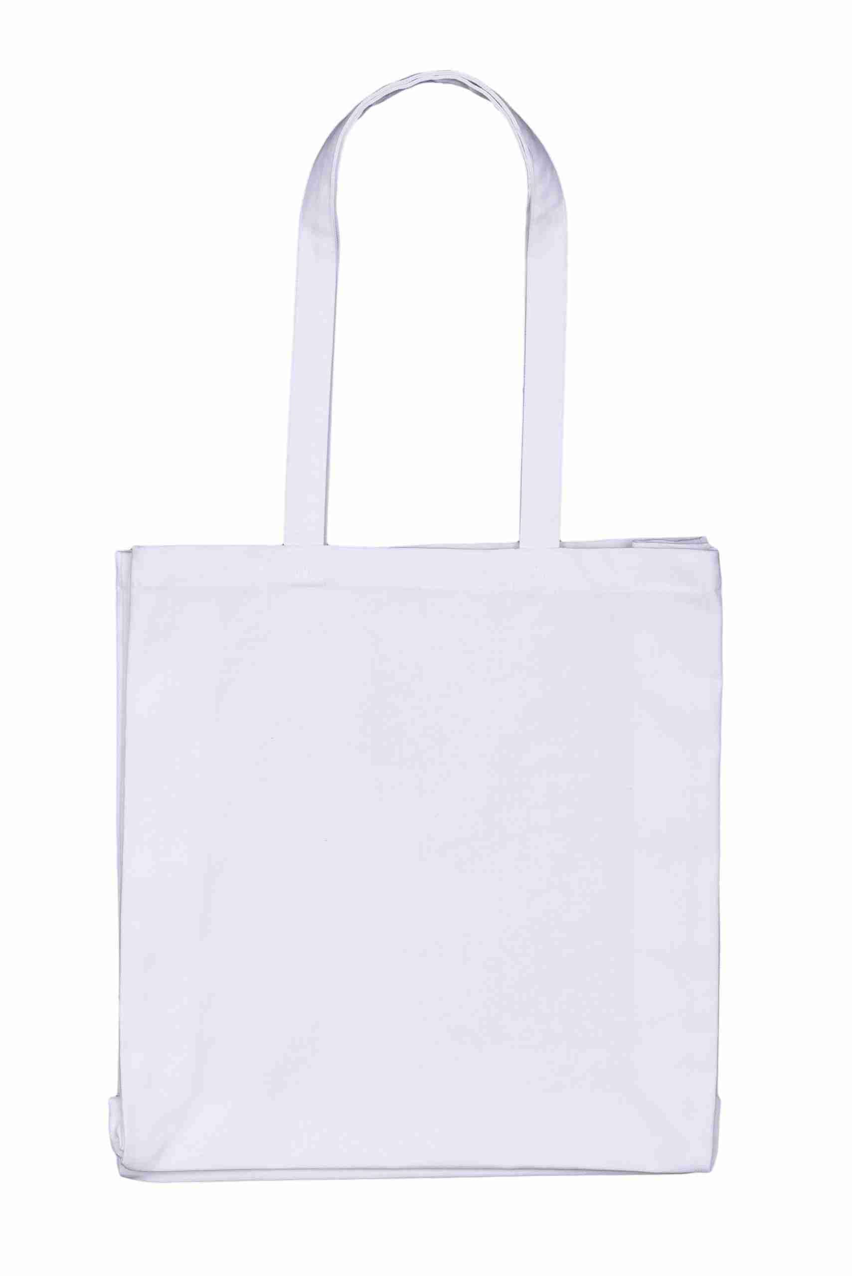 White 8oz Canvas Tote Shopper - Image 1