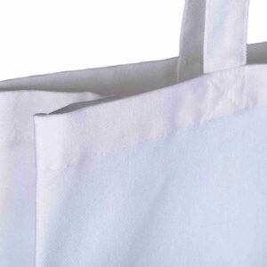 White 8oz Canvas Tote Shopper - Image 3