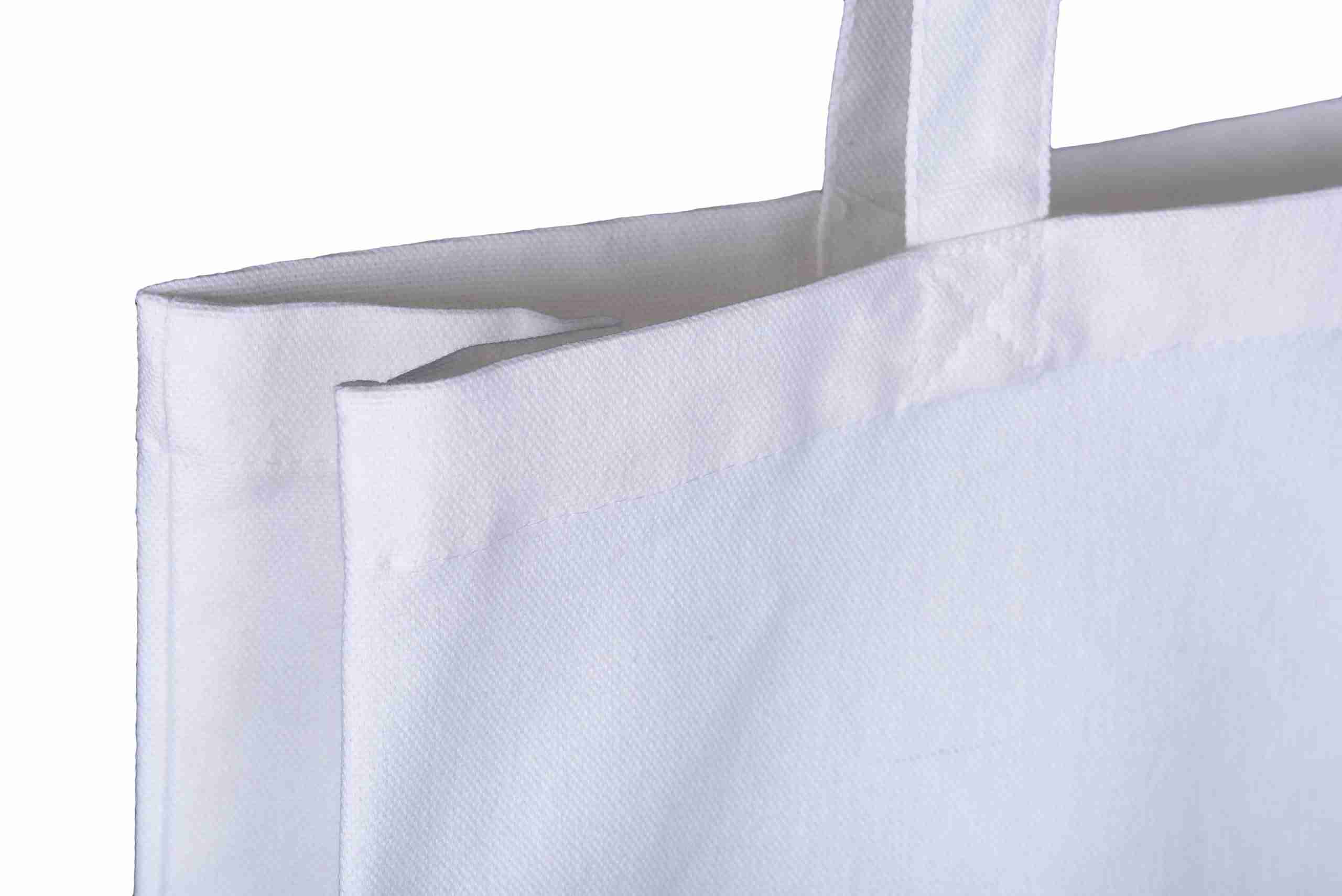 White 8oz Canvas Tote Shopper - Image 3