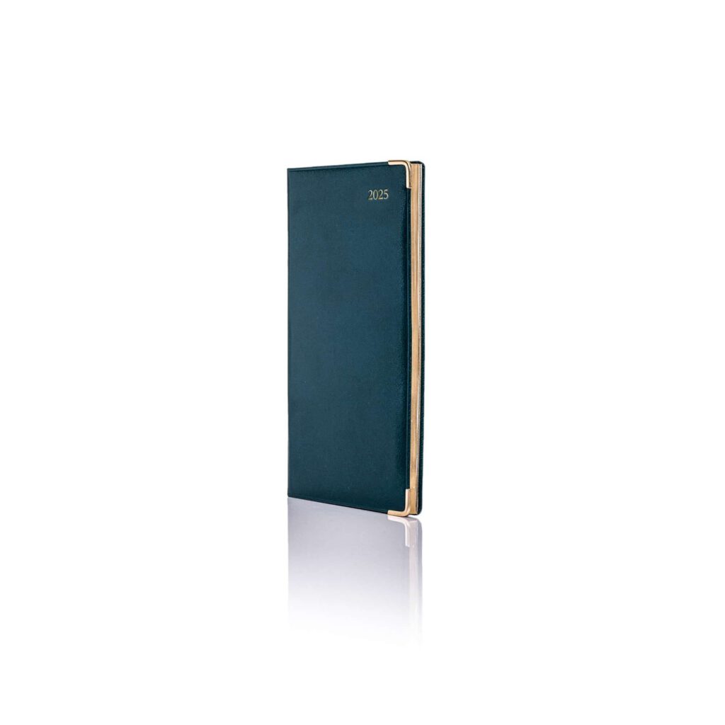 De Luxe Pocket Weekly Diary Gold Trim