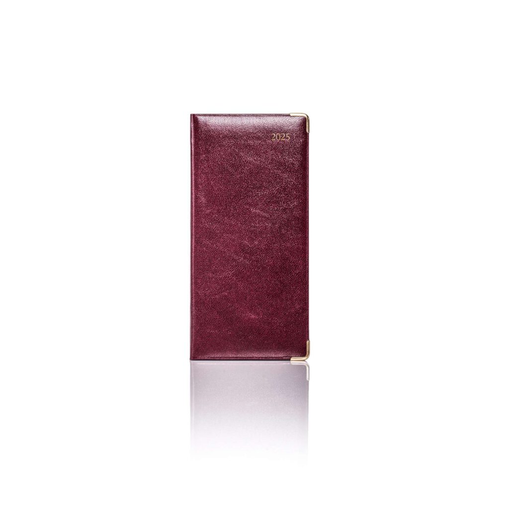 De Luxe Pocket Weekly Diary Gold Trim
