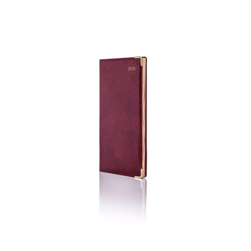 De Luxe Pocket Weekly Diary Gold Trim