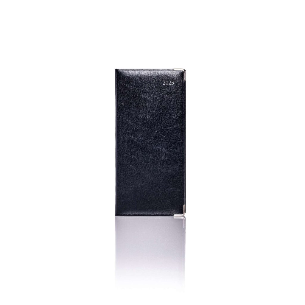 De Luxe Pocket Weekly Diary Silver Trim