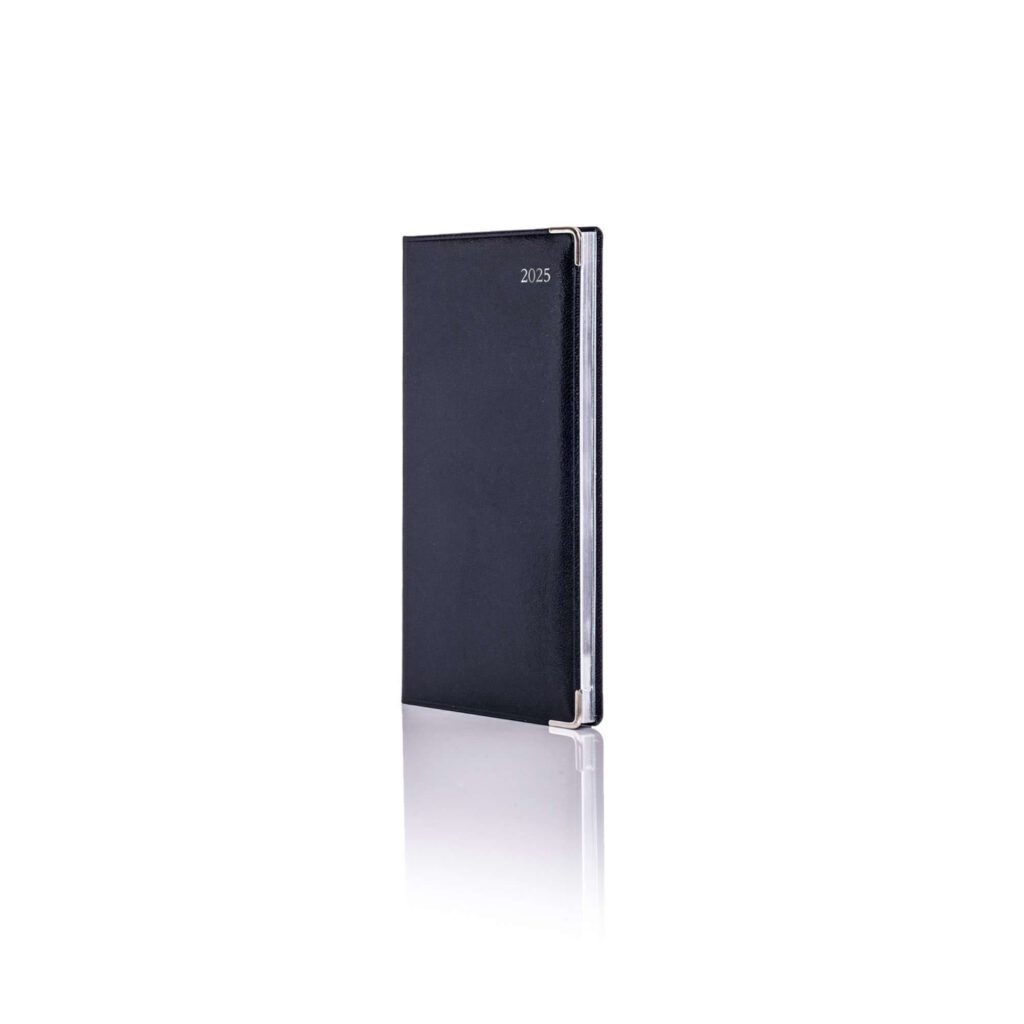 De Luxe Pocket Weekly Diary Silver Trim