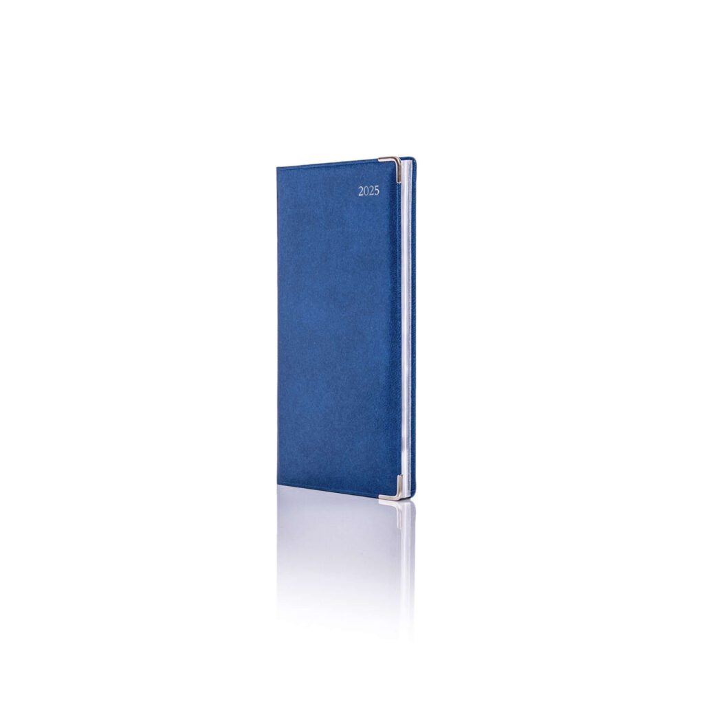 De Luxe Pocket Weekly Diary Silver Trim