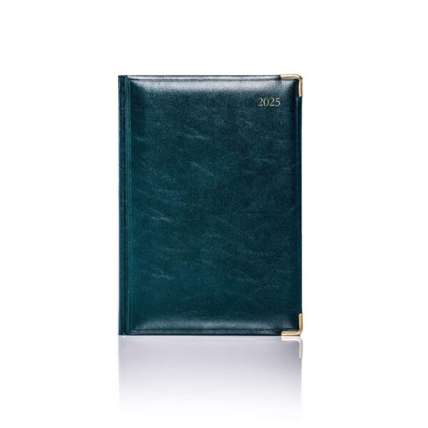 De Luxe A5 Daily Diary Gold Trim