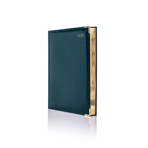 De Luxe A5 Daily Diary Gold Trim
