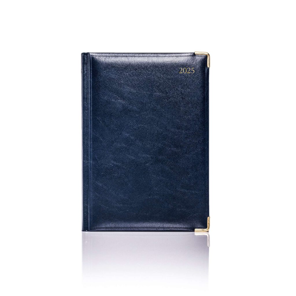 De Luxe A5 Daily Diary Gold Trim
