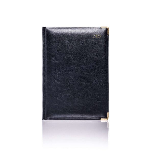 De Luxe A5 Daily Diary Gold Trim
