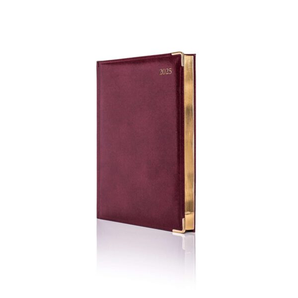 De Luxe A5 Daily Diary Gold Trim