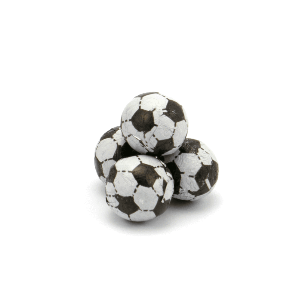 Euro Eco Maxi Pot - Chocolate Footballs