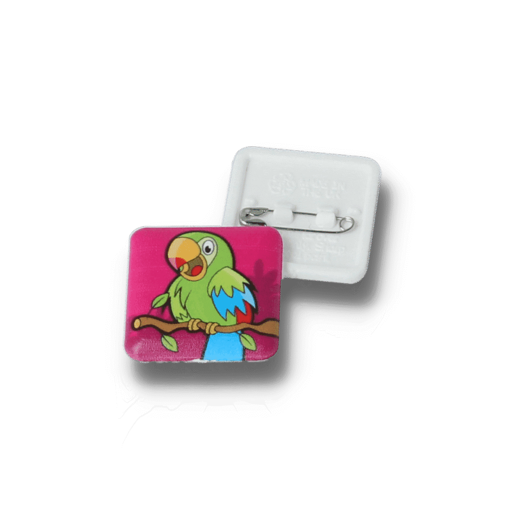 Recycled Badge 25mm Square