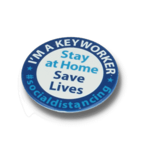 Key Worker Badge Circle 55mm