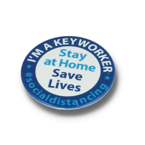 Key Worker Badge Circle 55mm