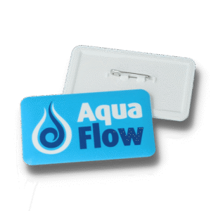 Recycled Badge 70 x 43mm Rectangular