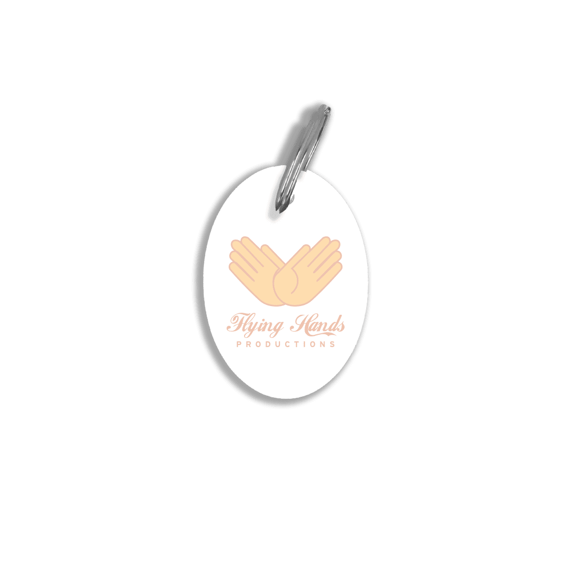 Recycled Deluxe Oval Keyring - Image 1