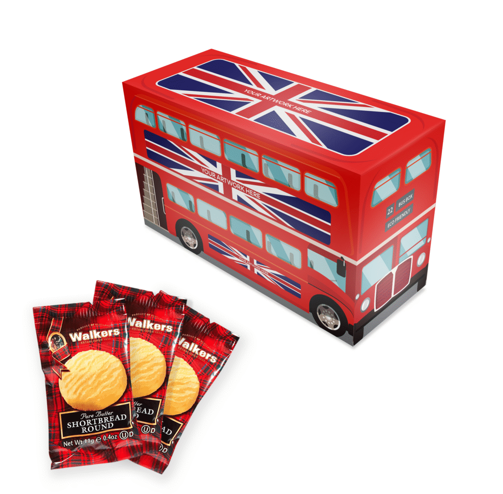 Eco Bus Box - Mini Shortbread Biscuits