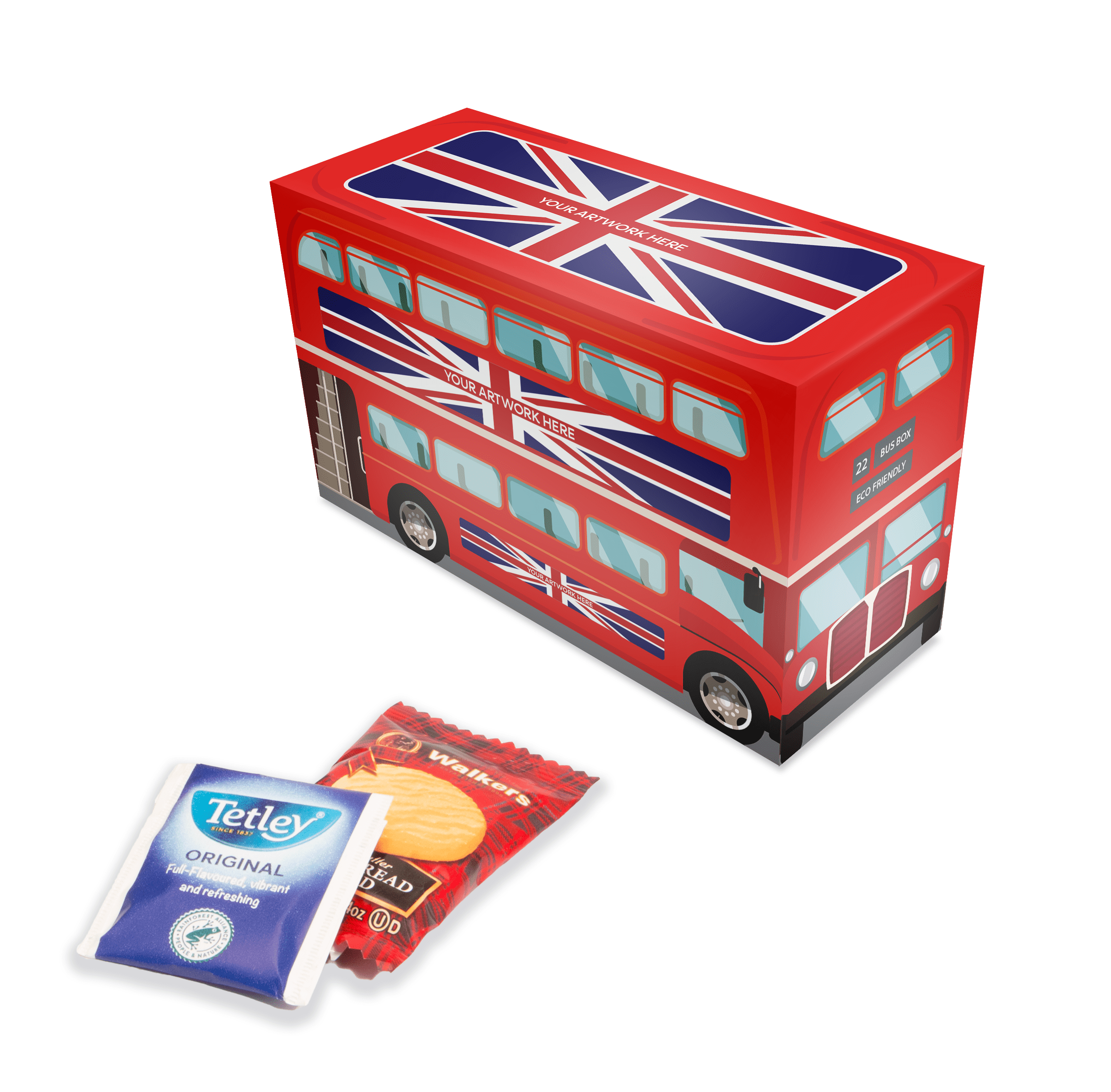 Eco Bus Box - Tea & Biscuits - Image 1