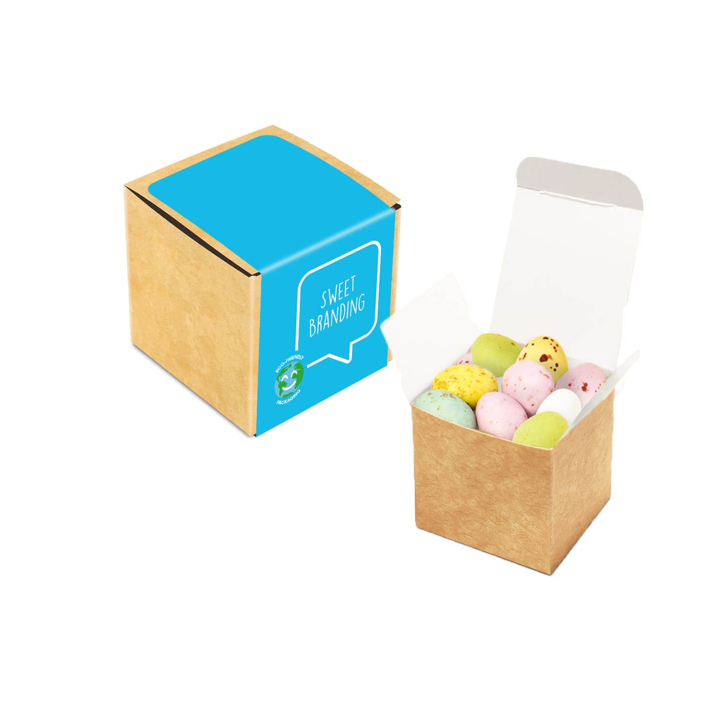 Eco Kraft Cube Speckled Eggs - Image 1