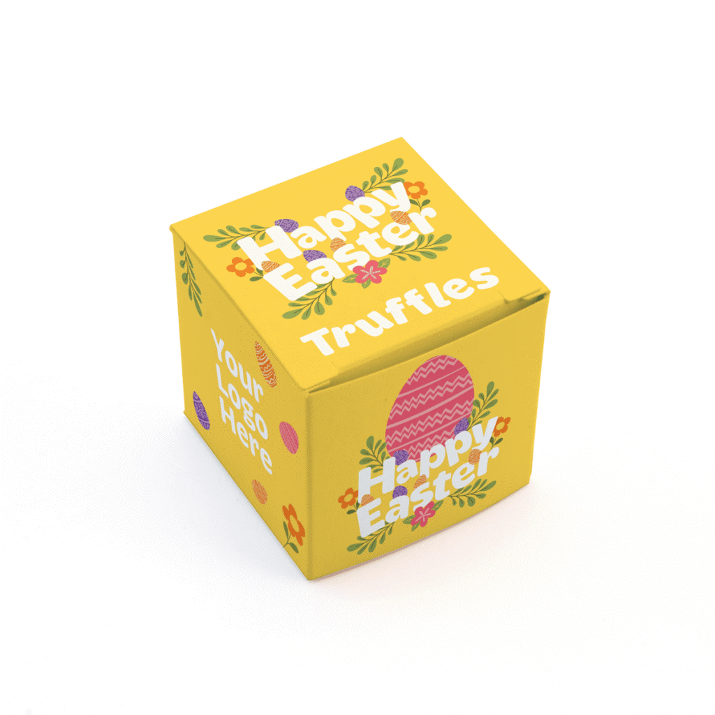 Easter Eco Maxi Cube - Dark Salted Caramel - Chocolate Truffles