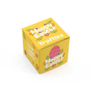 Easter Eco Maxi Cube - Dark Salted Caramel - Chocolate Truffles - Image 3
