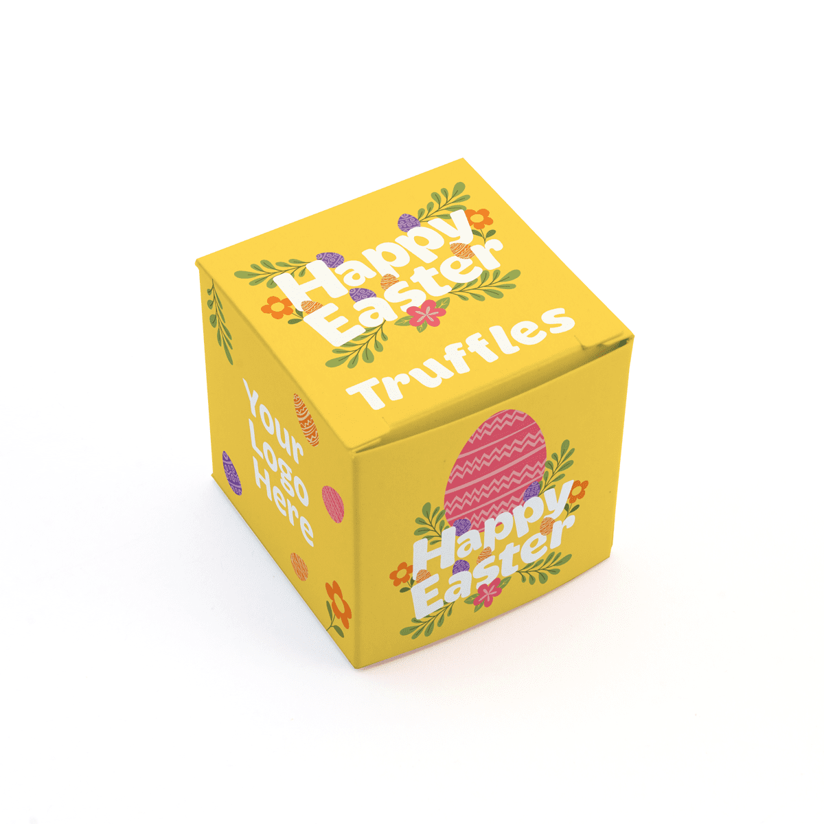 Easter Eco Maxi Cube - Dark Salted Caramel - Chocolate Truffles - Image 3