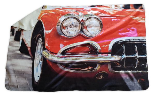 Eco Printed Large Fleece Blanket