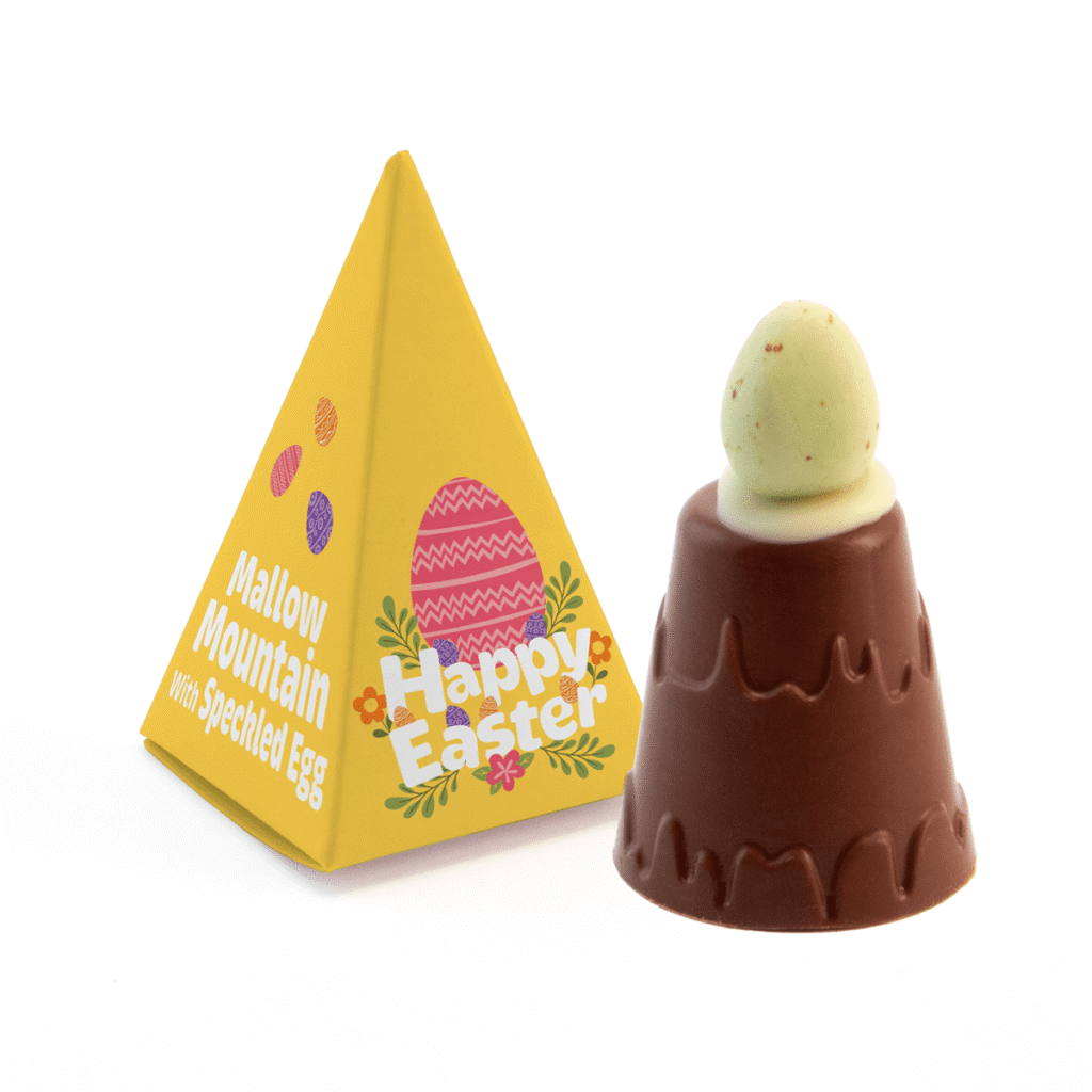 Easter Eco Pyramid Box - Mallow Mountain with Speckled Egg