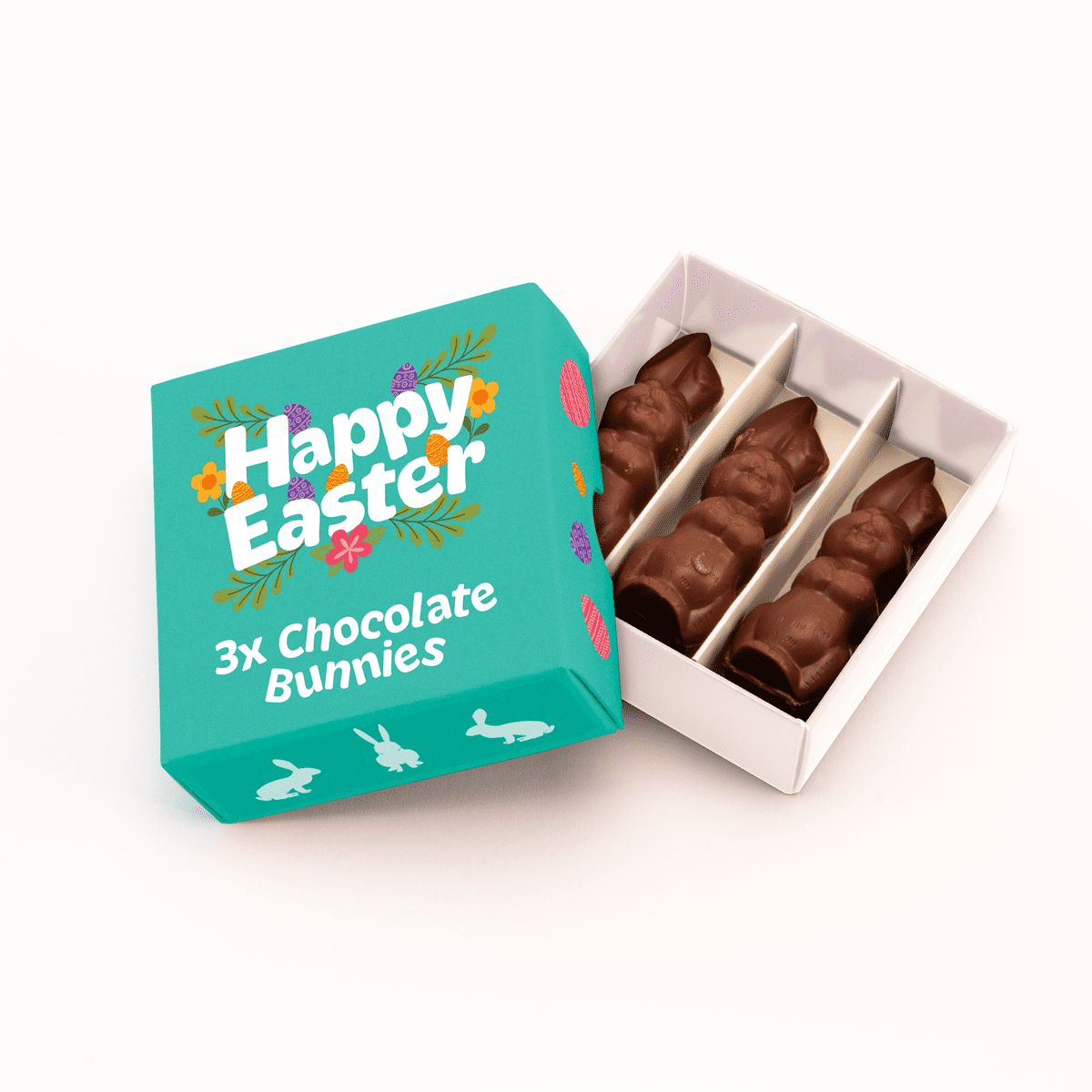 Easter Eco Treat Box - Chocolate Bunnies - Image 1