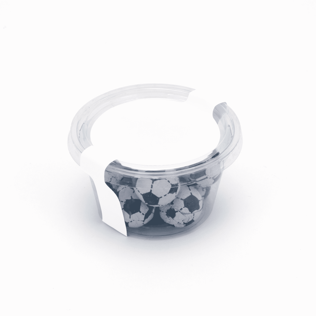 Euro Eco Maxi Pot - Chocolate Footballs