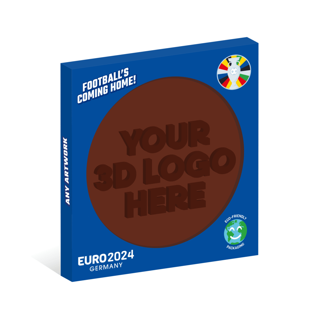 Euro Eco Window Disc Box - Milk Chocolate Disc