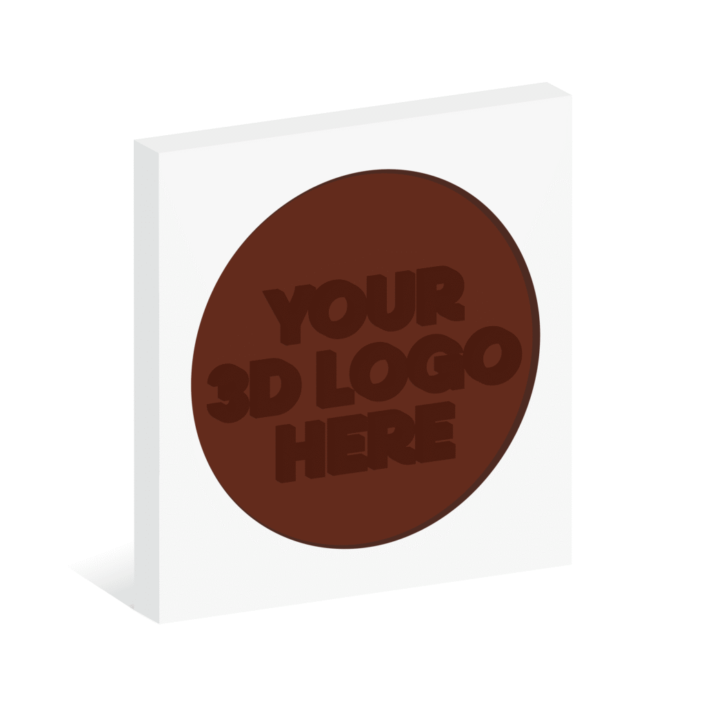 Euro Eco Window Disc Box - Milk Chocolate Disc