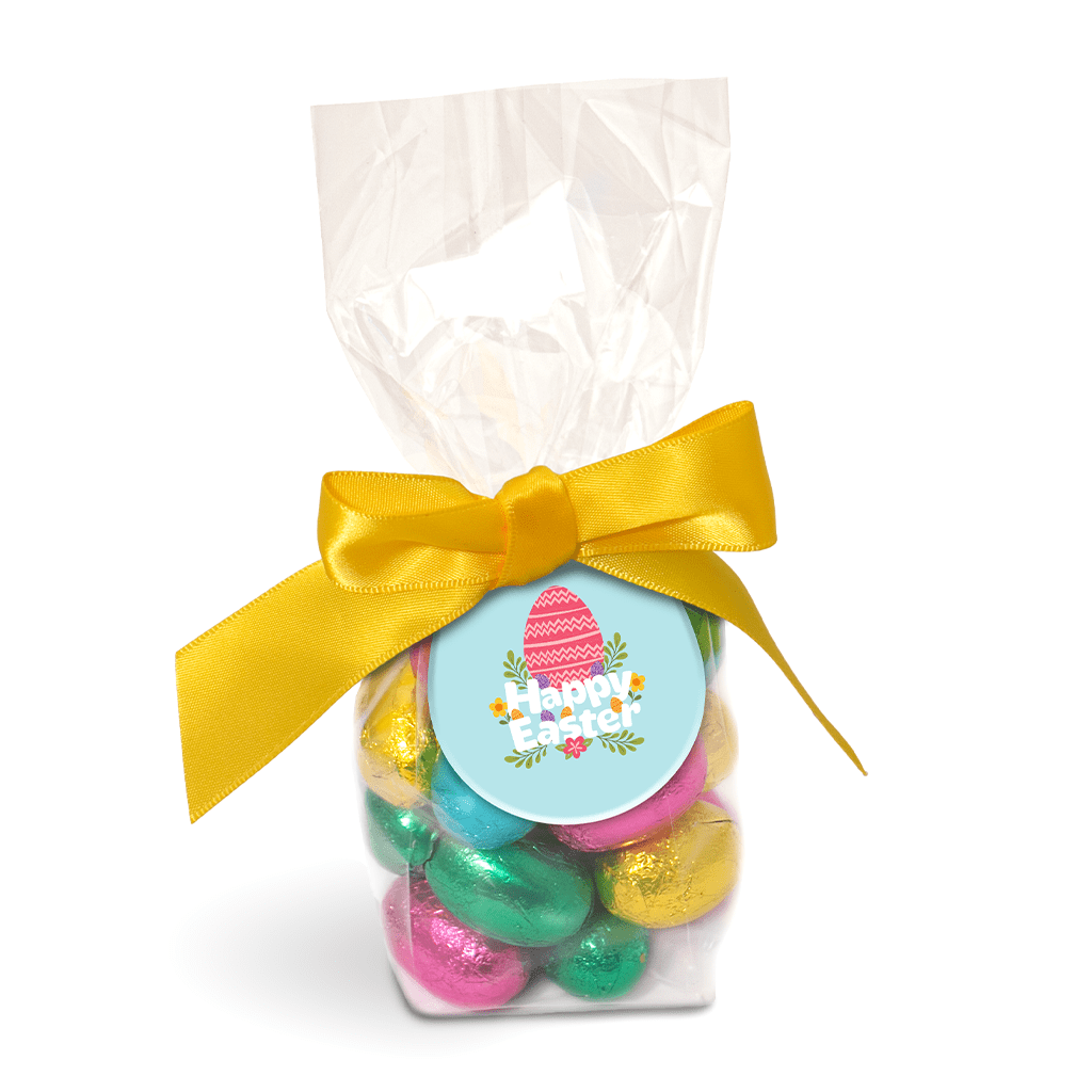 Easter Swing Tag Bag - Foiled Eggs - Image 1