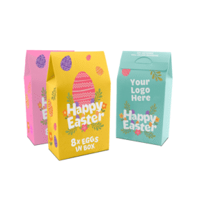 Easter Eco Carton - Hollow Chocolate Eggs - x8 - Image 3